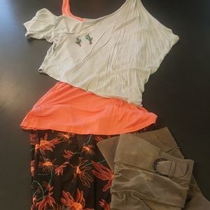 Lularoe leggings New with coordinating shirt/boots